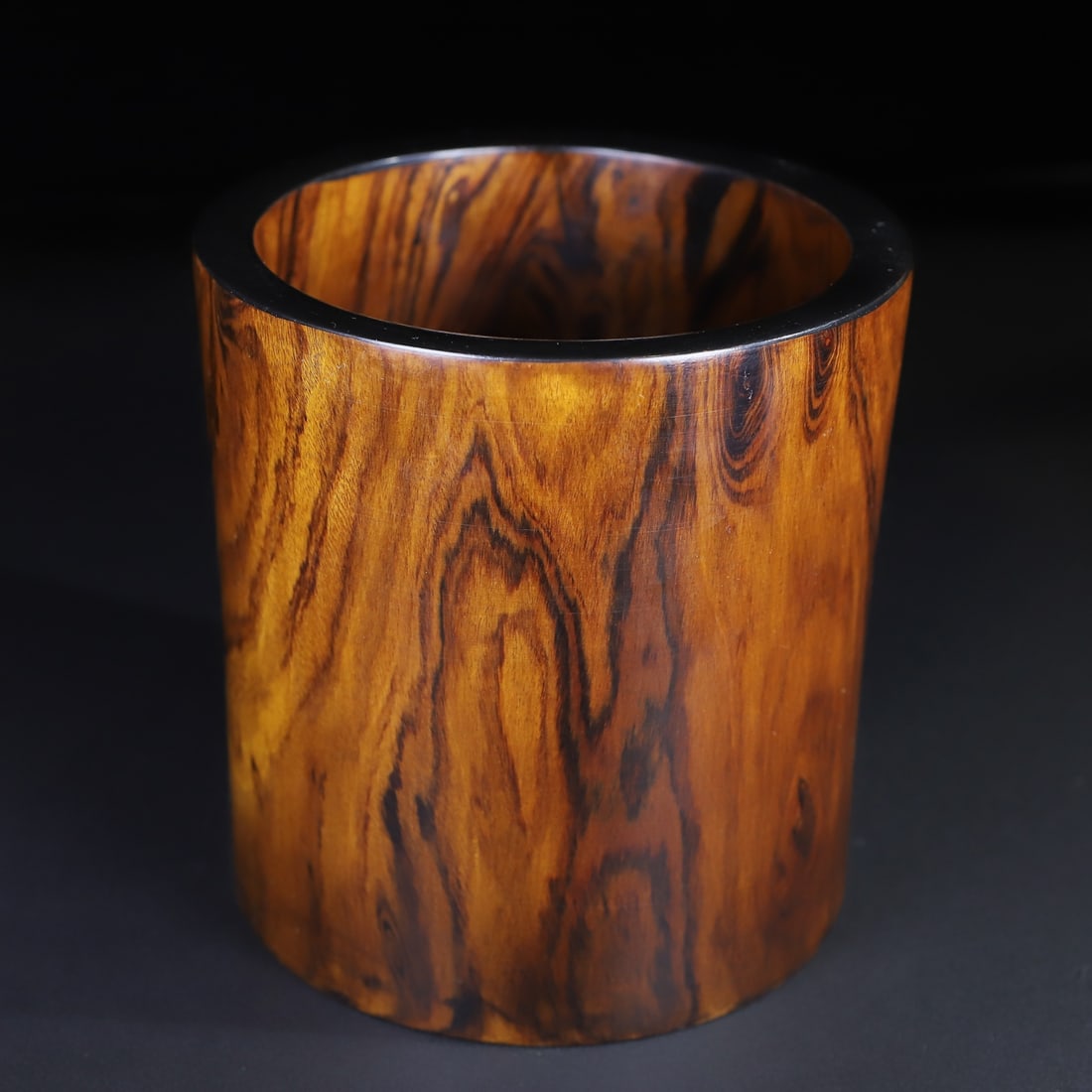 Huanghua Li Wood Brush Pot - 8