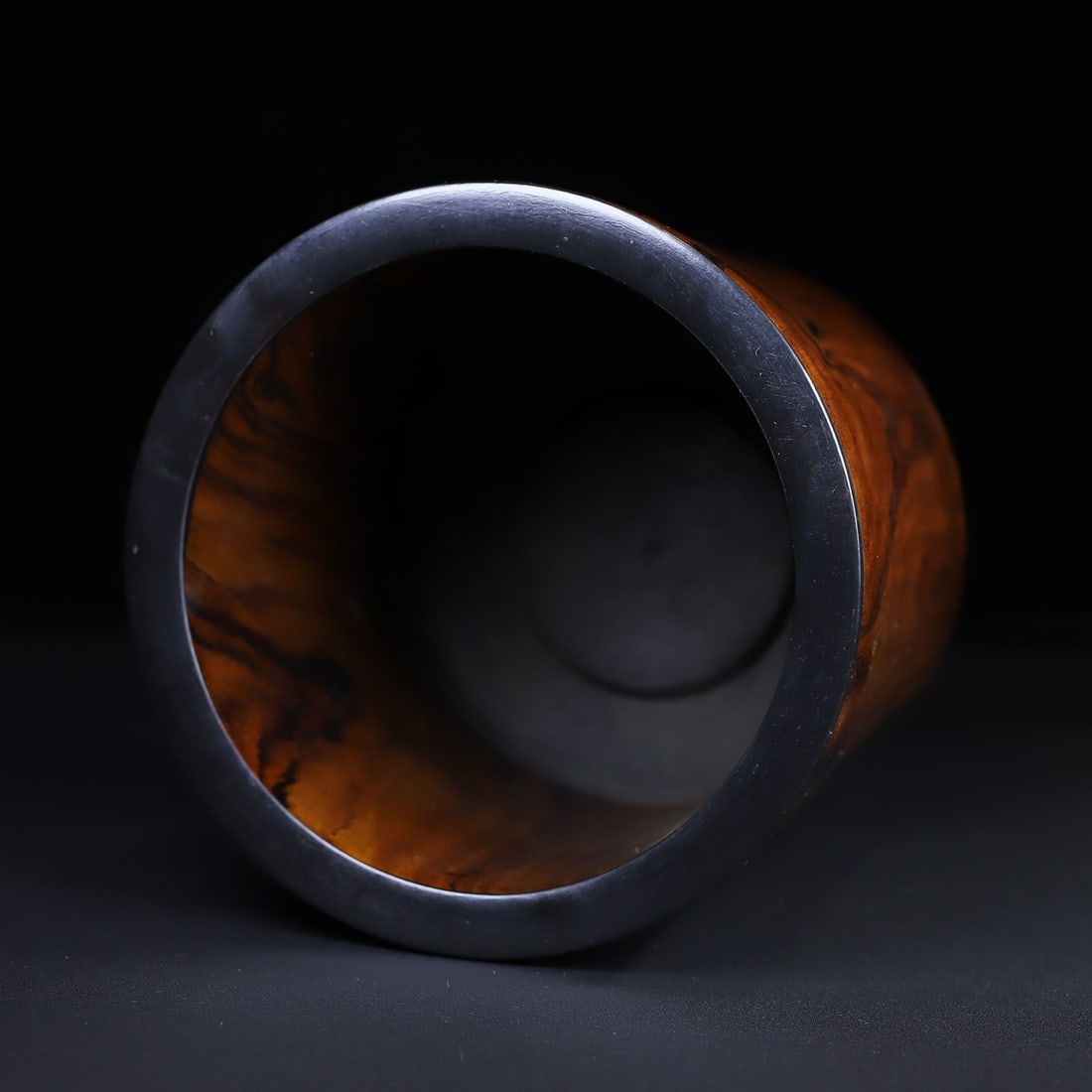 Huanghua Li Wood Brush Pot - 9