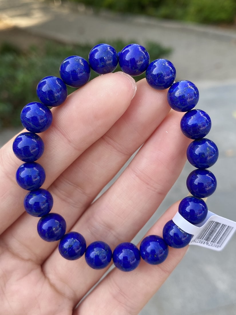 9mm Lapis Lazuli Beads Hand Chain - 2
