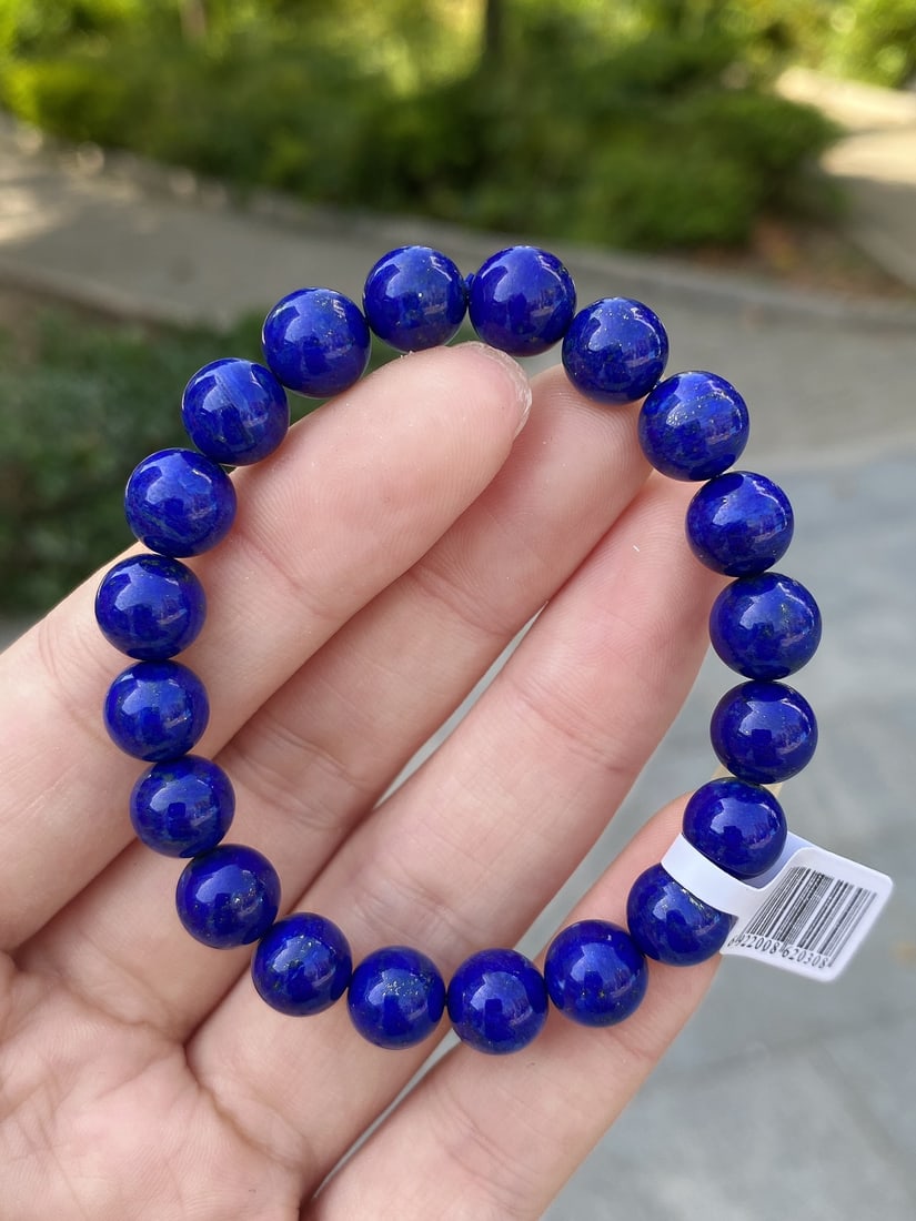 9mm Lapis Lazuli Beads Hand Chain - 3