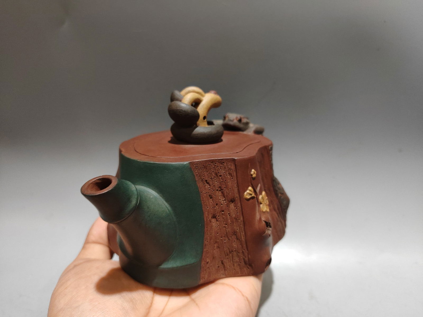 Yixing Zisha Clay Teapot w Artist Signed - 2