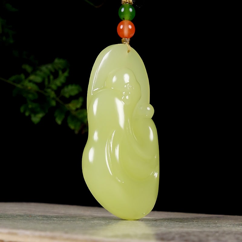 Hetian Jade Pendant - Buddha,Certificate - 5