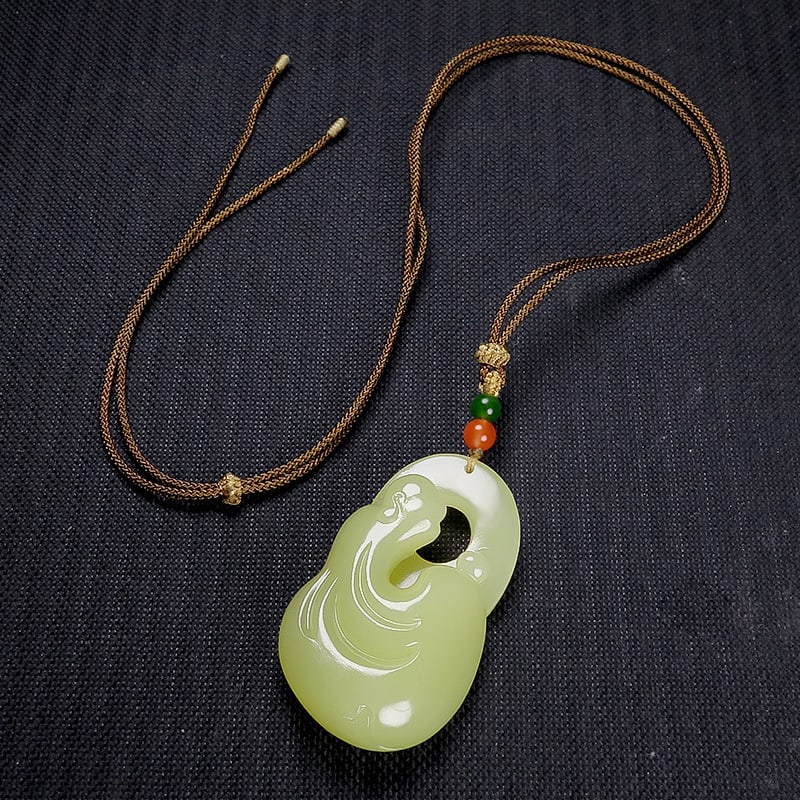 Hetian Jade Pendant - Buddha,Certificate - 7