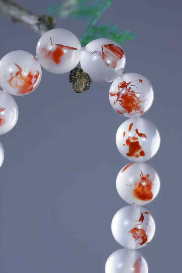 11.5mm Nanhong Agate Beads Bracelet - 3