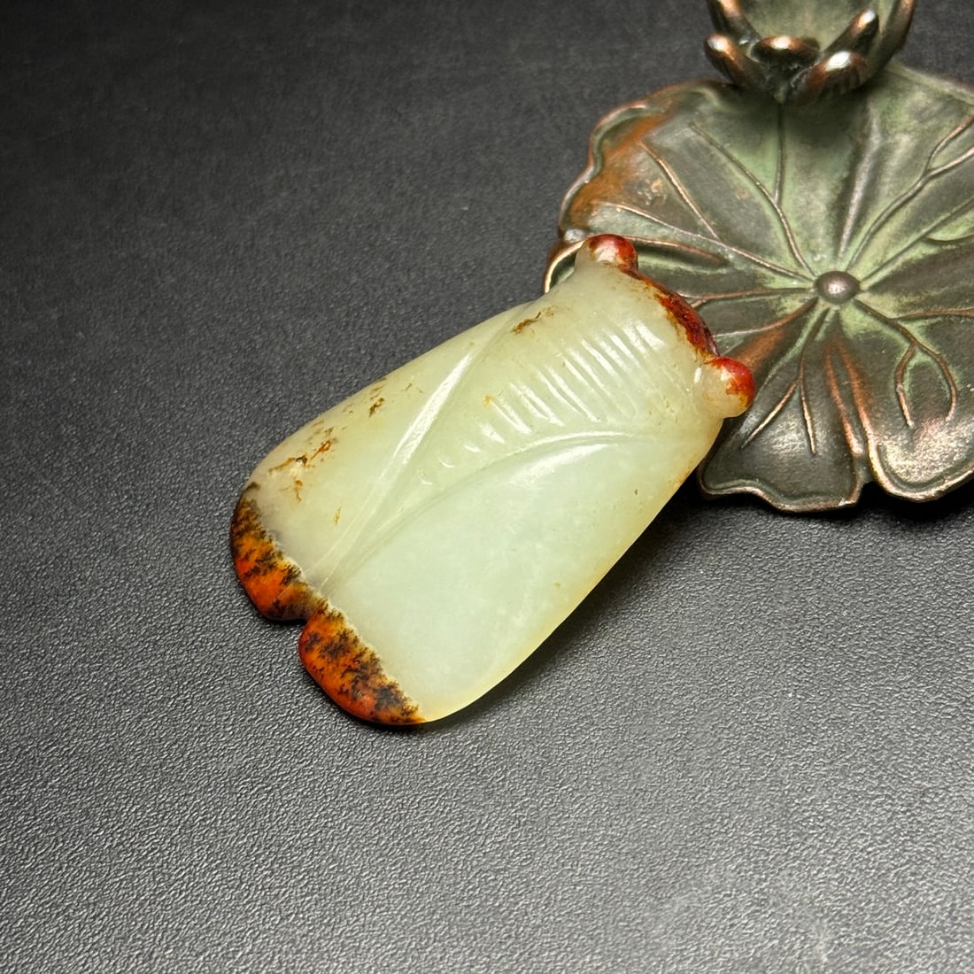 Hetian Jade Pendant - Cicada - 3