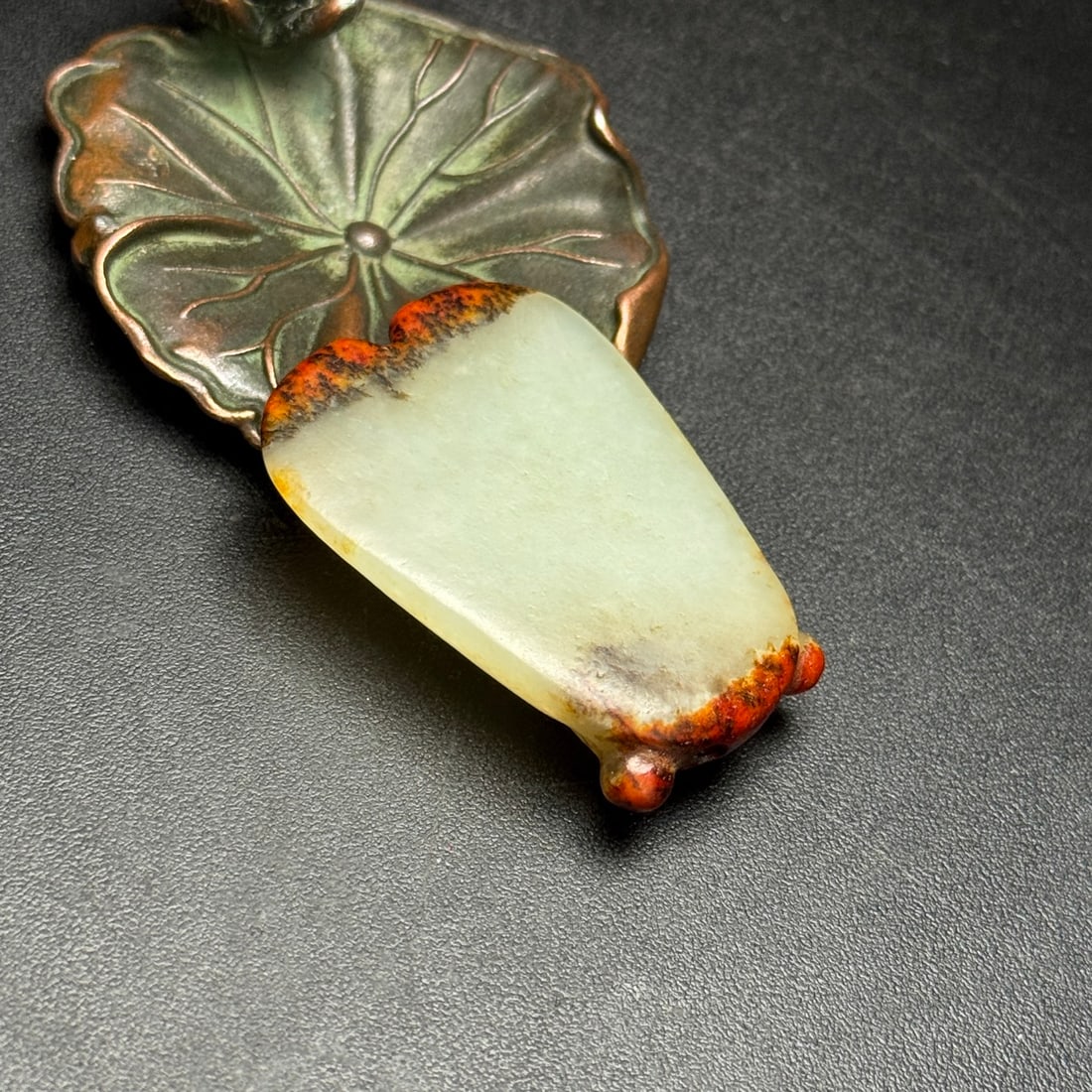 Hetian Jade Pendant - Cicada - 4