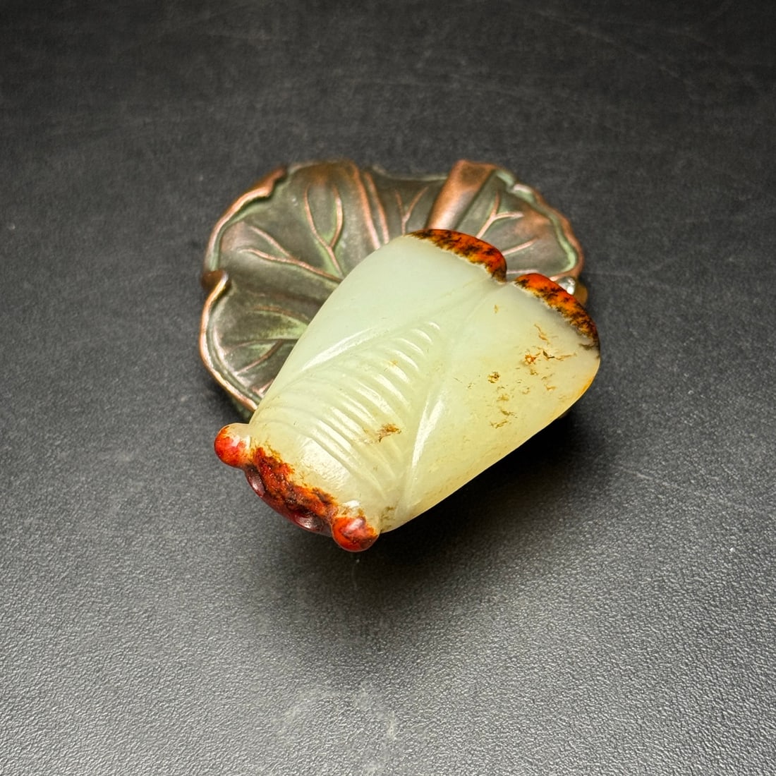 Hetian Jade Pendant - Cicada - 7