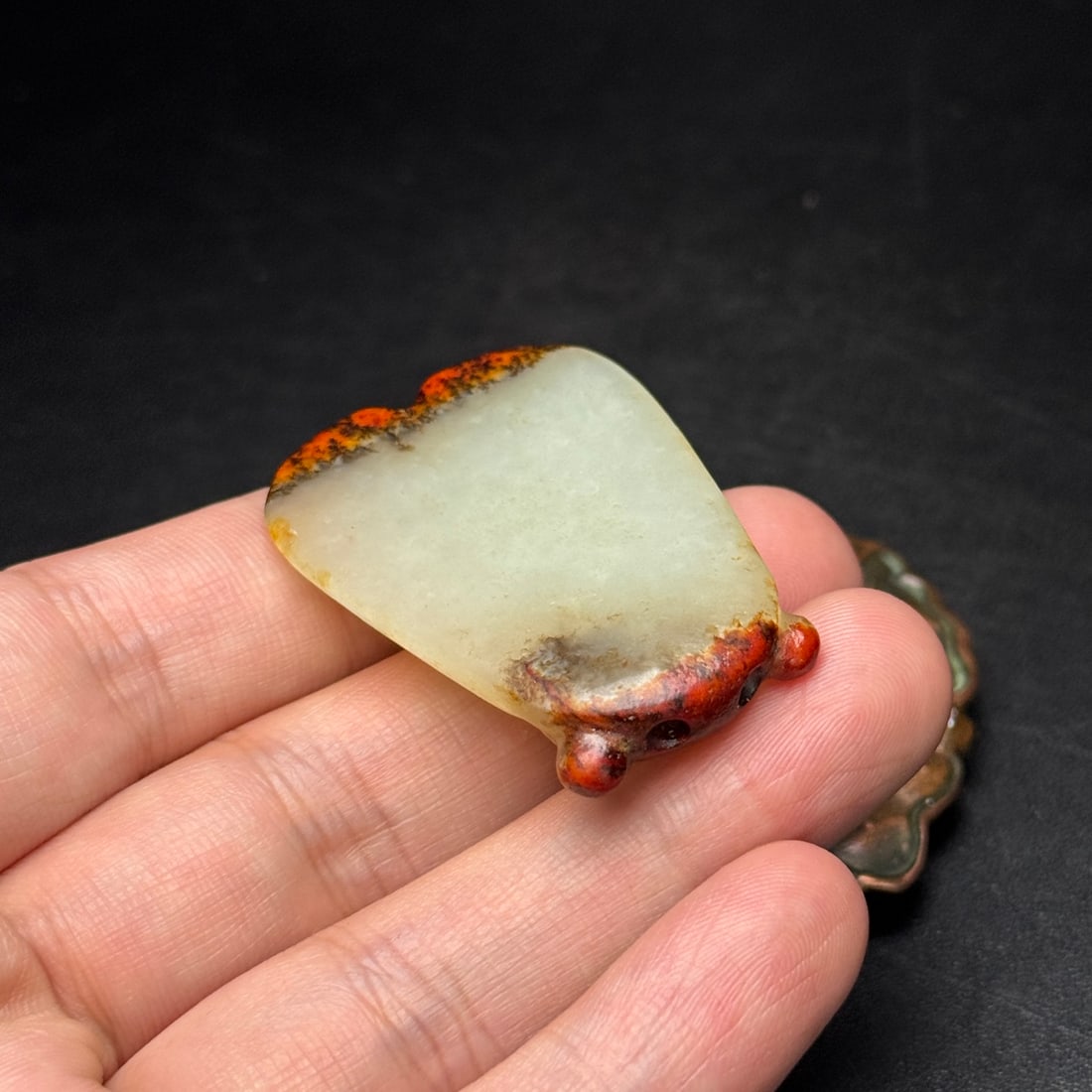 Hetian Jade Pendant - Cicada - 9