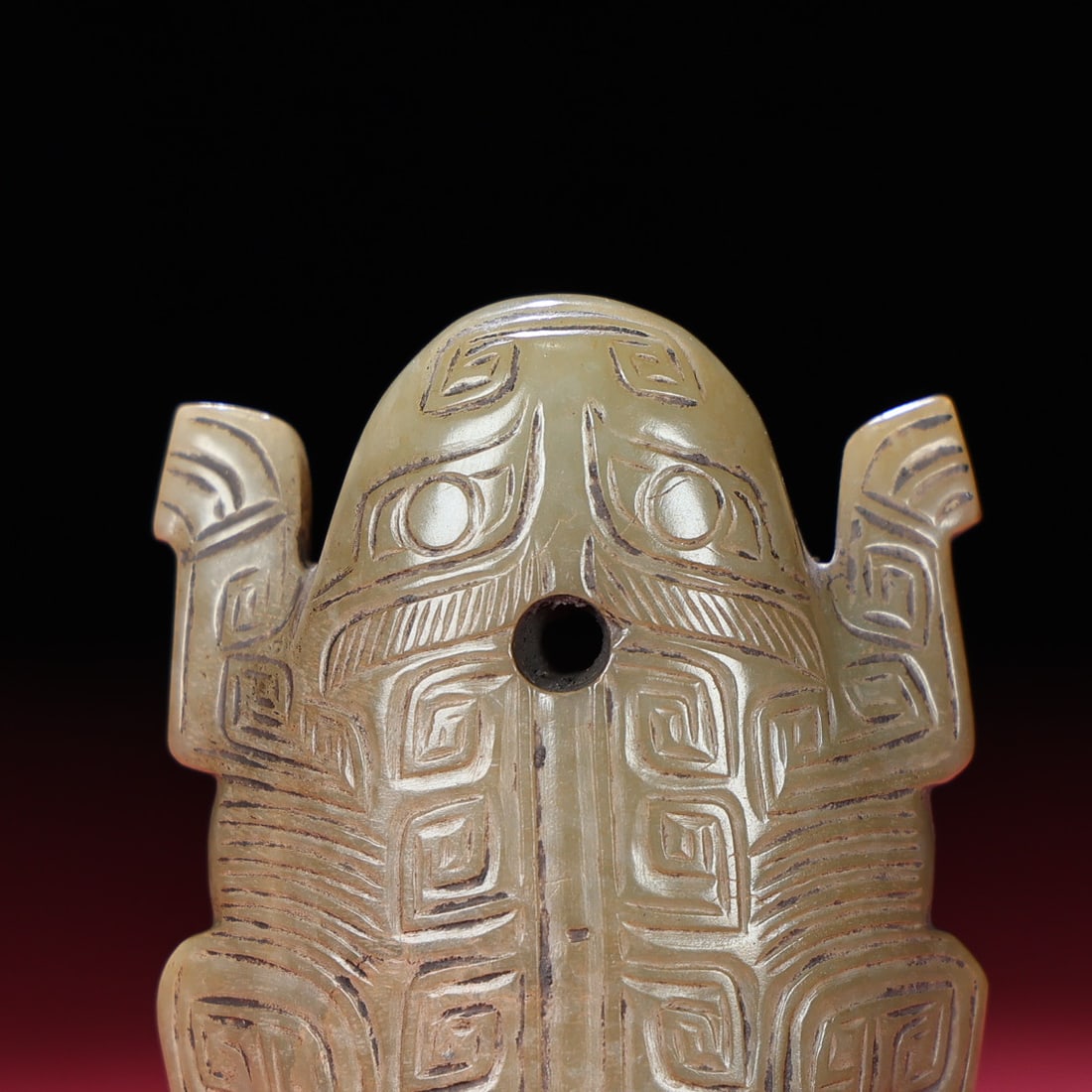 Hetian Jade Animal Pendant Frog - 3