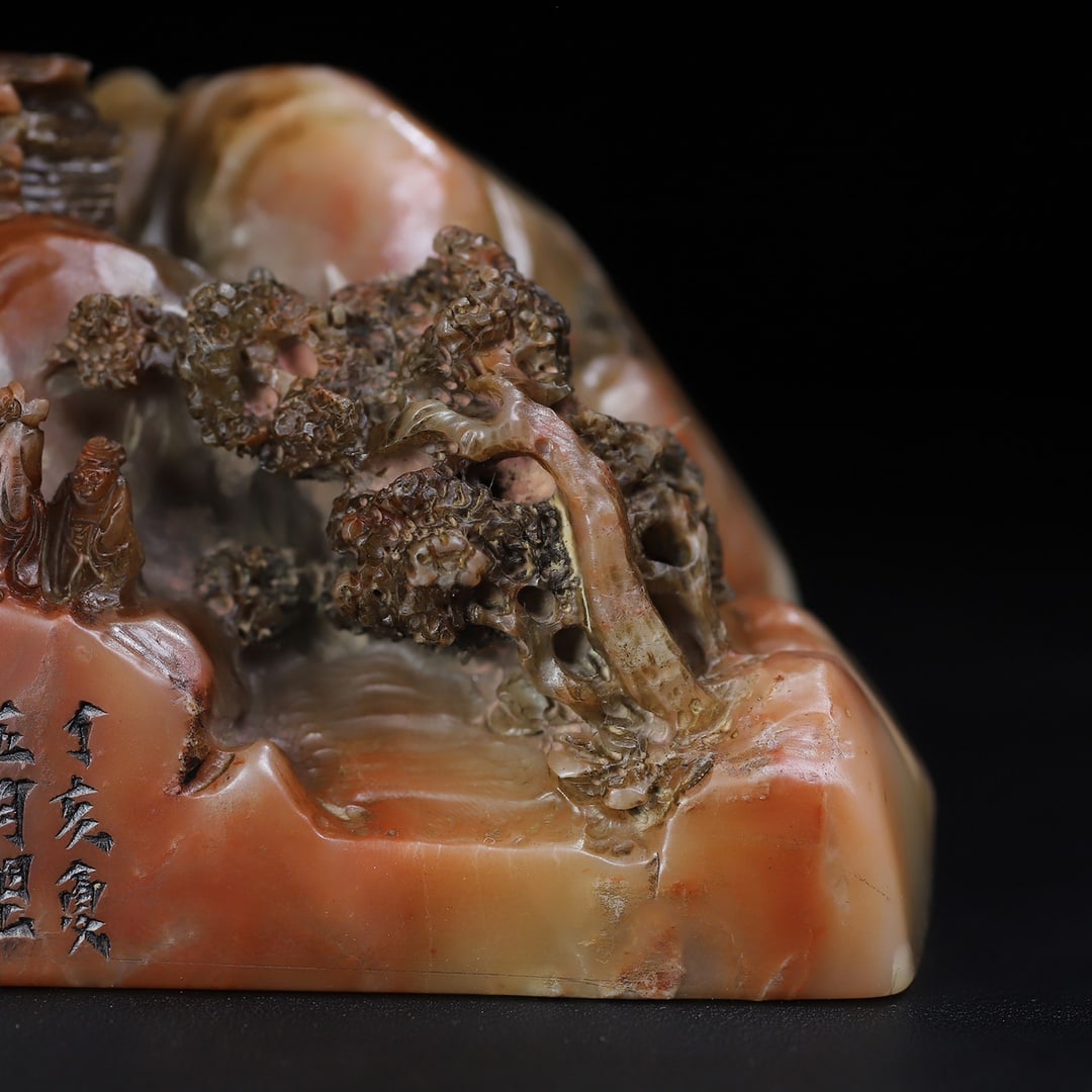 Shoushan Soapstone Hand-Carved Seal/Stamp Sages - 4