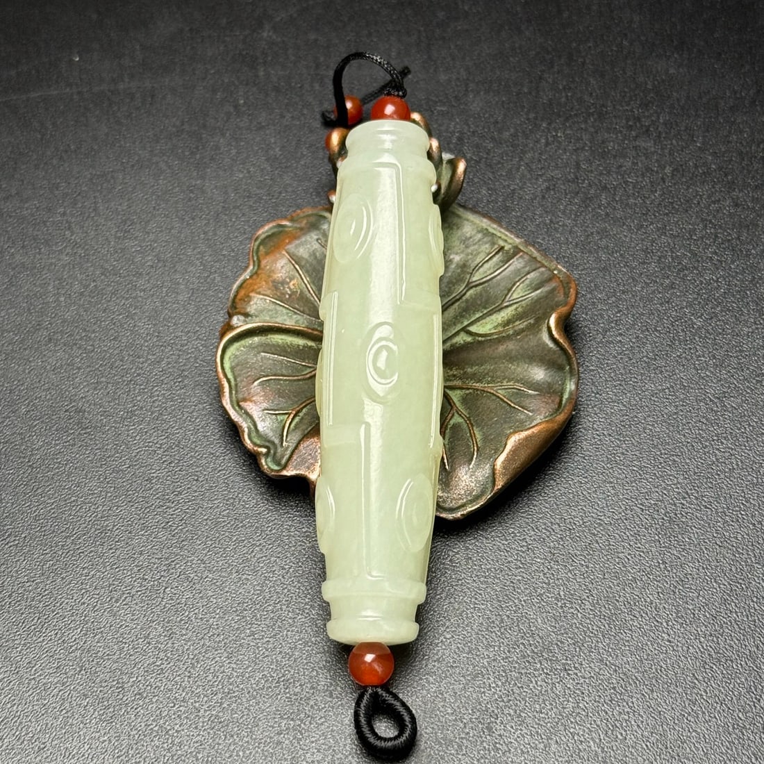 Hetian Jade Pendant,Nine Eye - 2