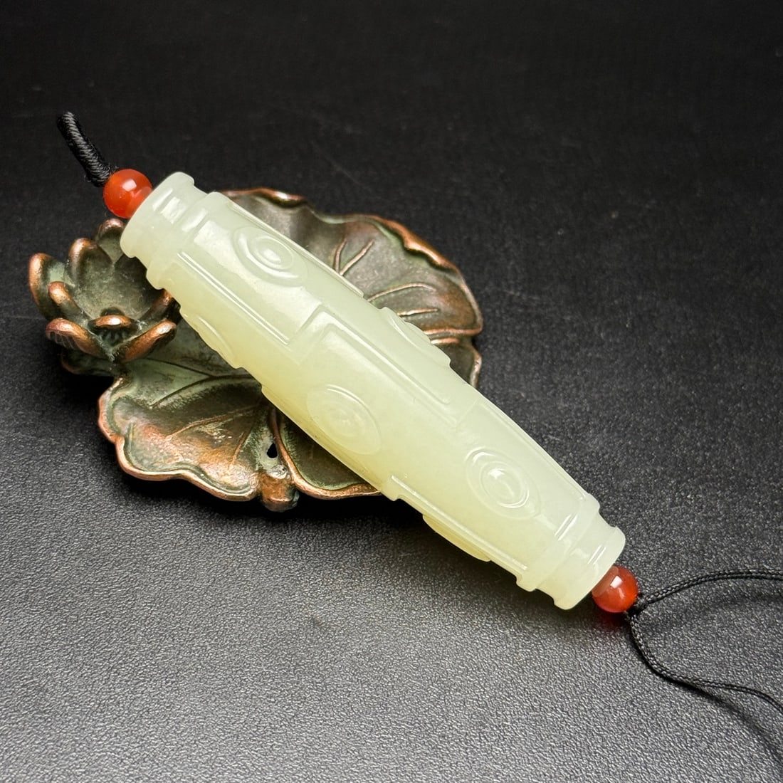 Hetian Jade Pendant,Nine Eye - 3