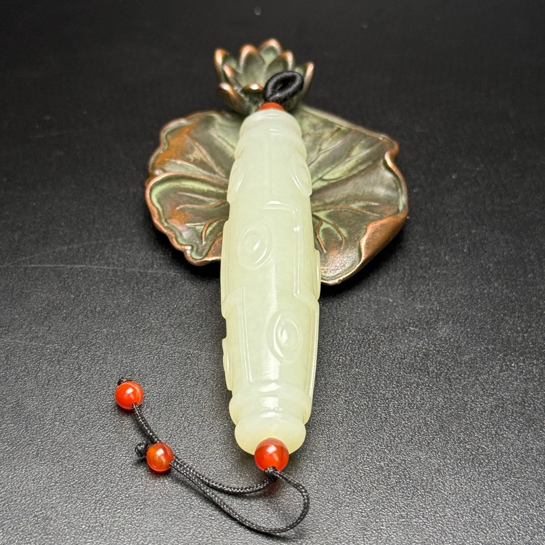 Hetian Jade Pendant,Nine Eye - 5