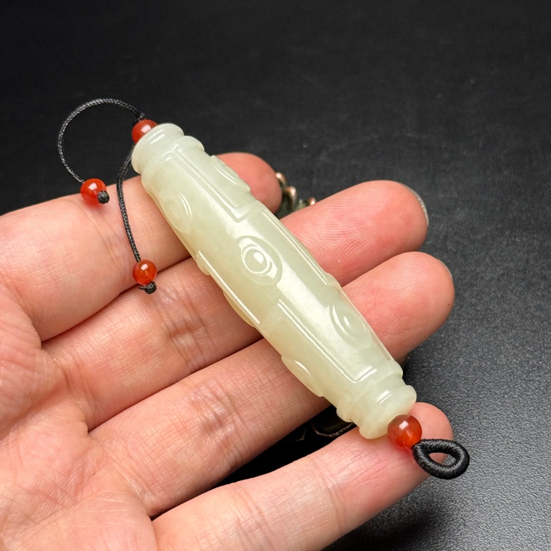 Hetian Jade Pendant,Nine Eye - 9