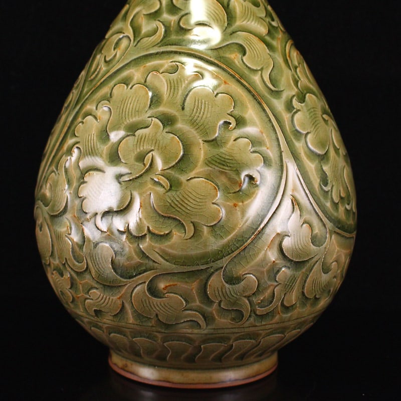Porcelain Vase Long Qian Kiln,Flower - 4