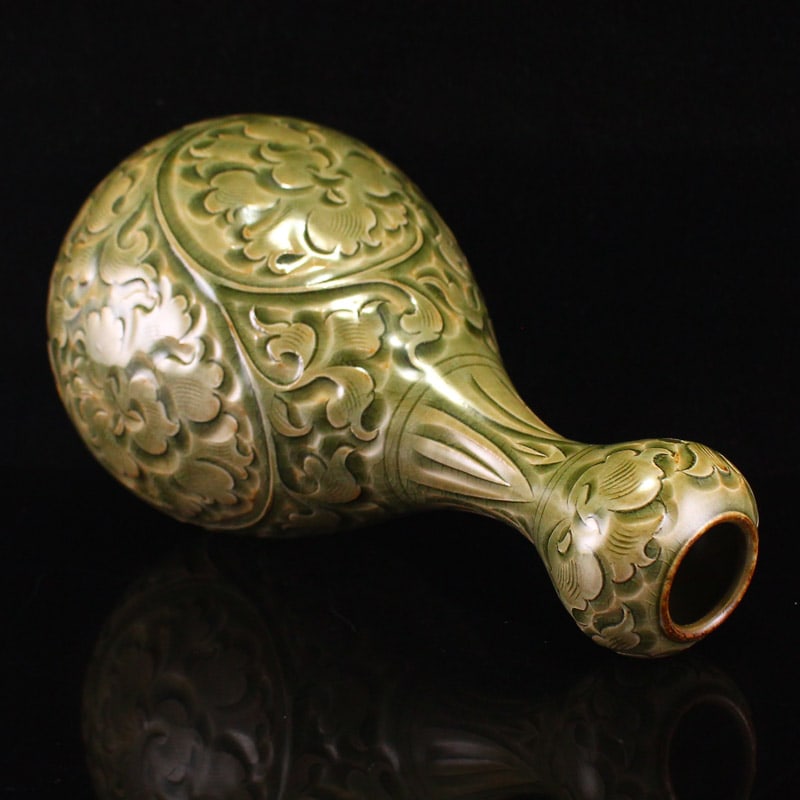 Porcelain Vase Long Qian Kiln,Flower - 6