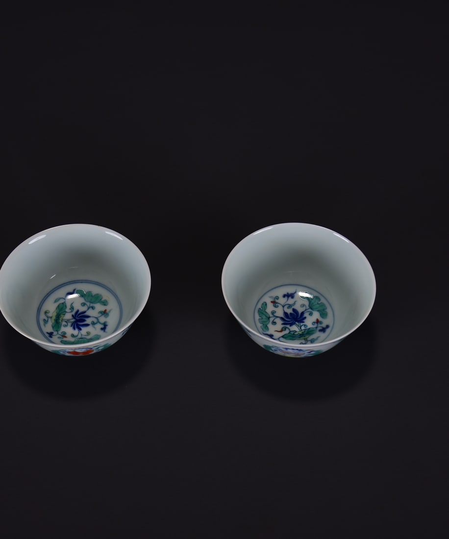 Porcelain Cups Chenghua Dou Cai Kid Design - 7