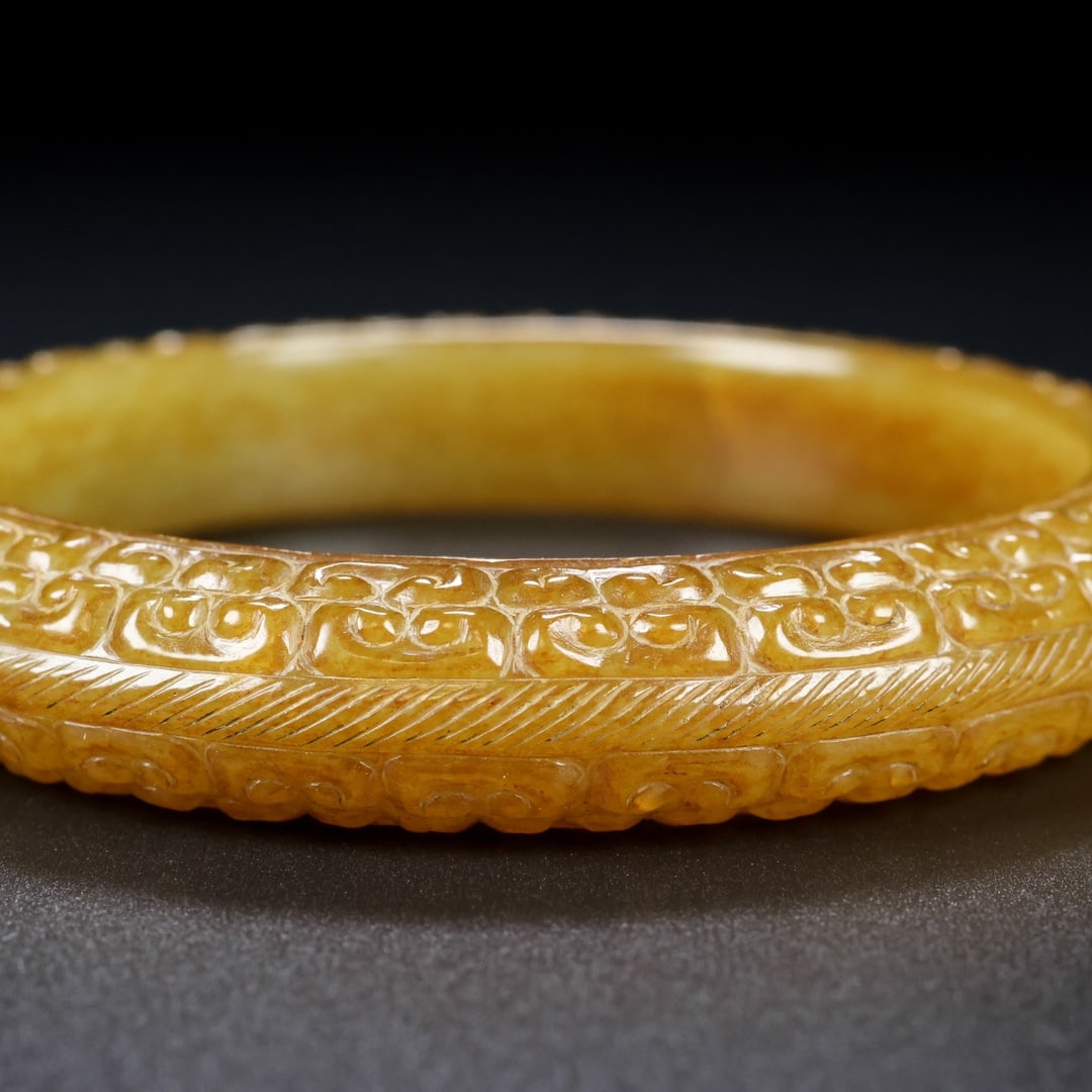 Inside Diameter 60mm Hetian Jade Bracelet - 2