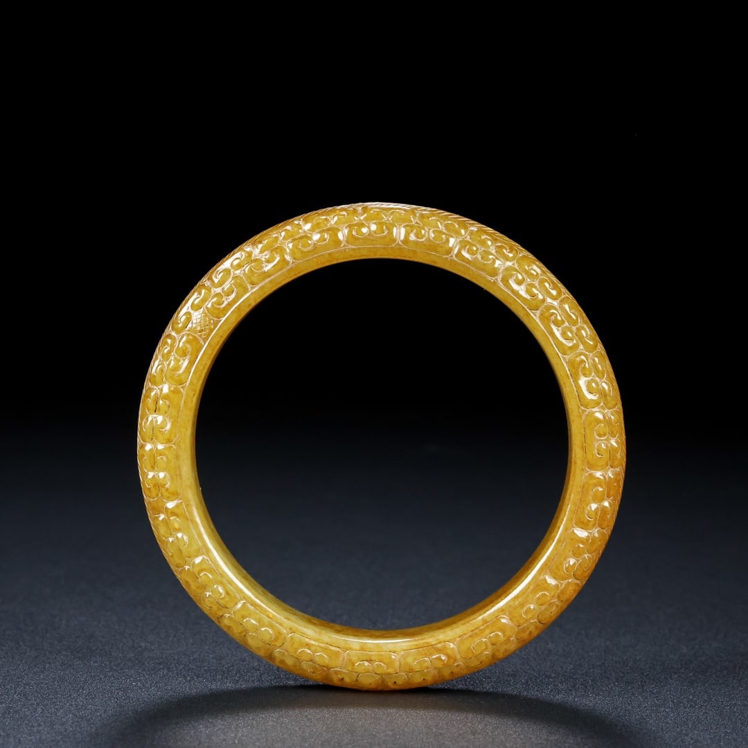 Inside Diameter 60mm Hetian Jade Bracelet - 8