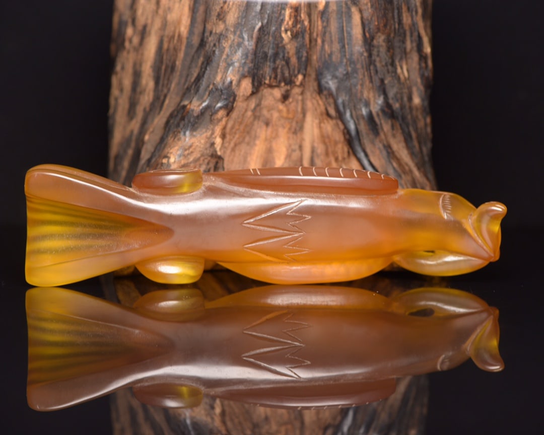 Yellow Zircon Staute - Bird - 2