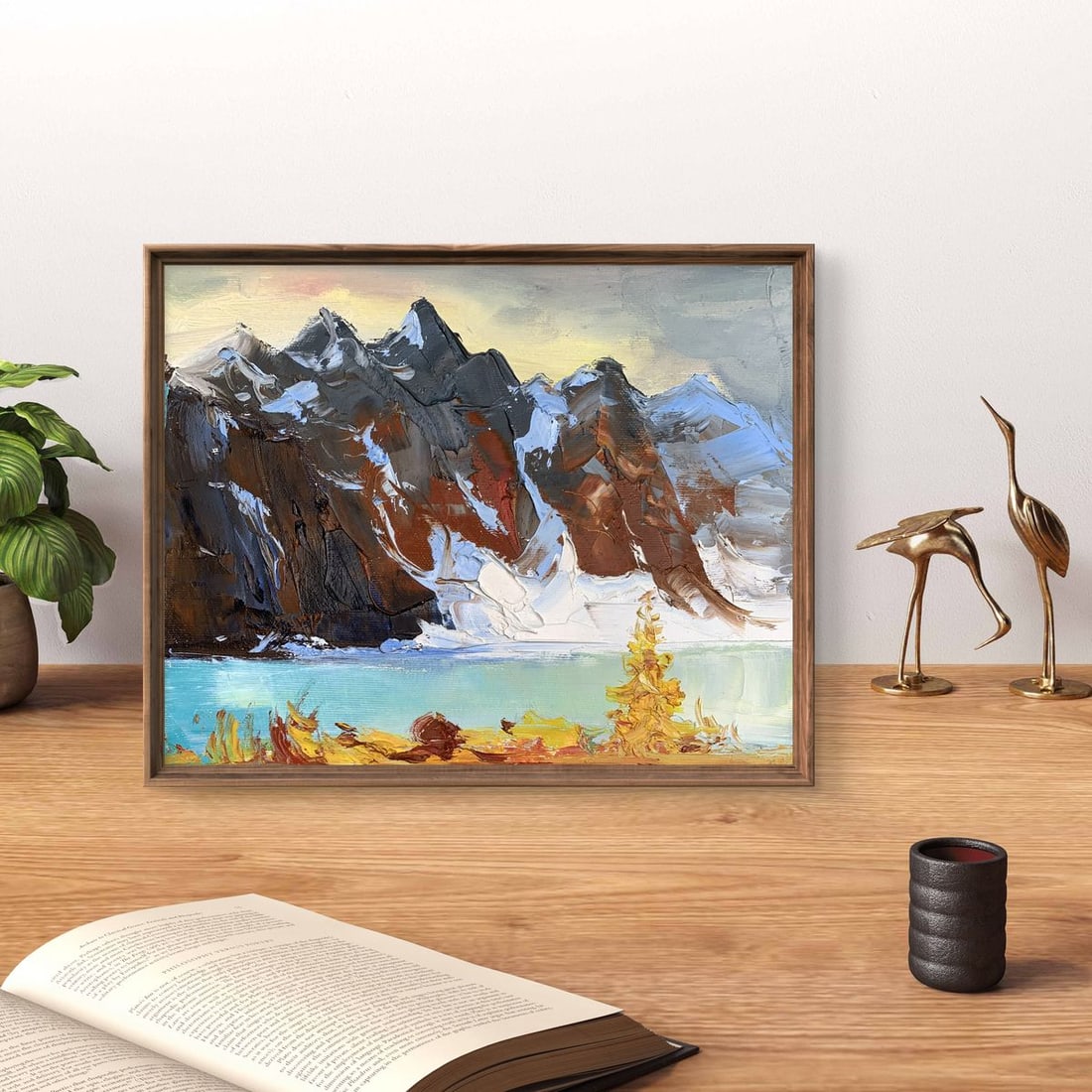 Oil painting Huge mountains Tatyana Derdey - 3