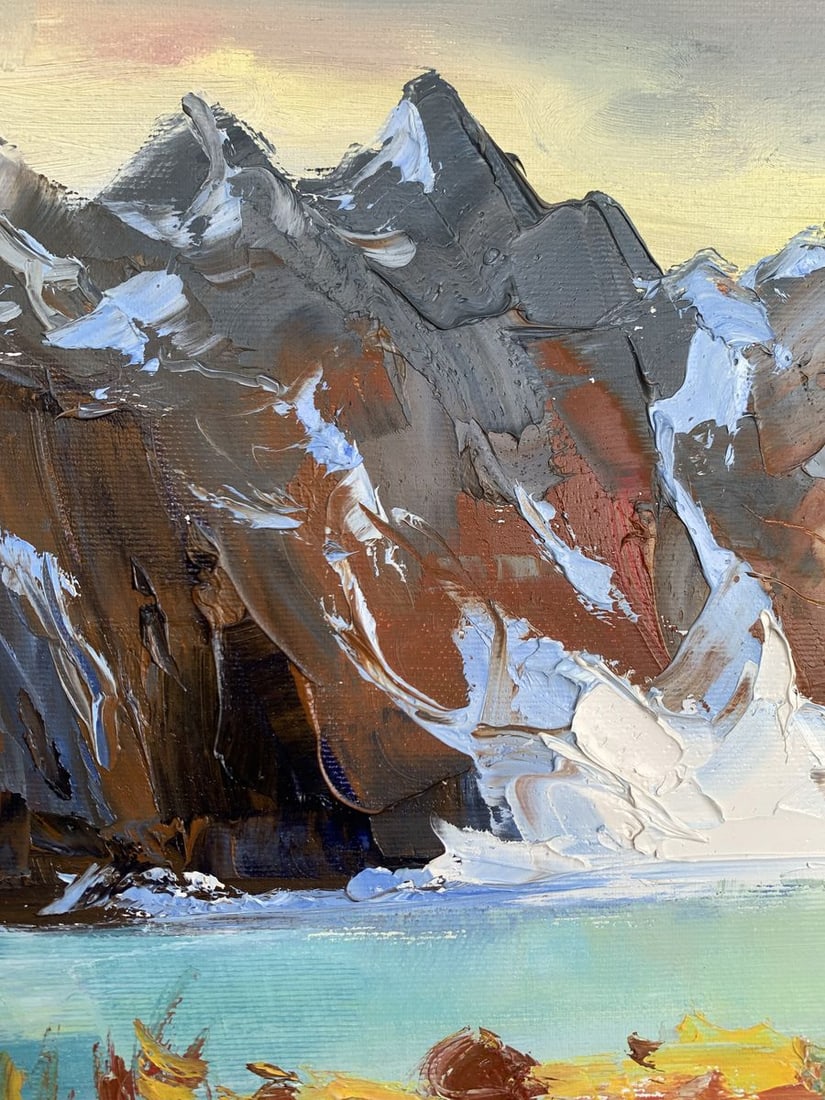 Oil painting Huge mountains Tatyana Derdey - 4