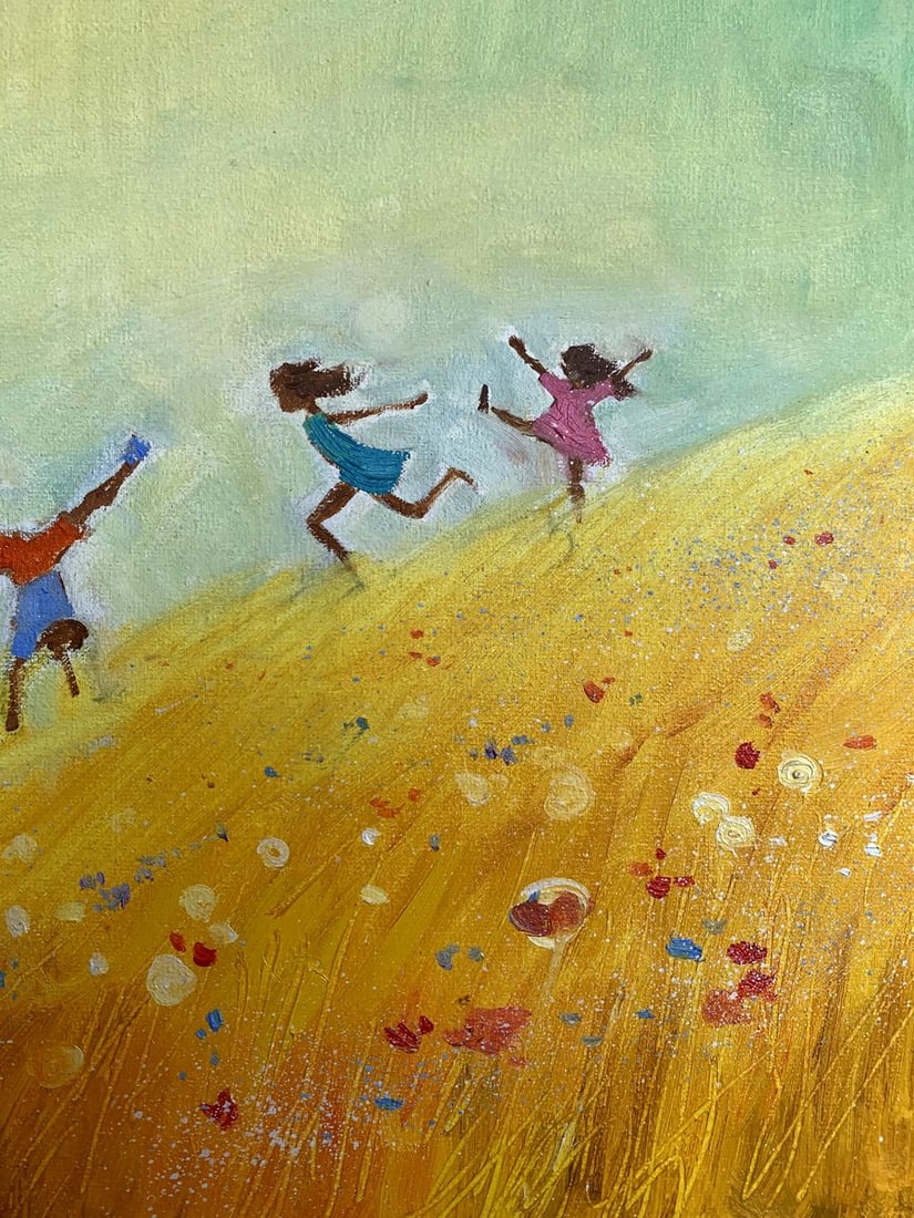 Oil painting Children's happiness Tatyana Derdey - 10