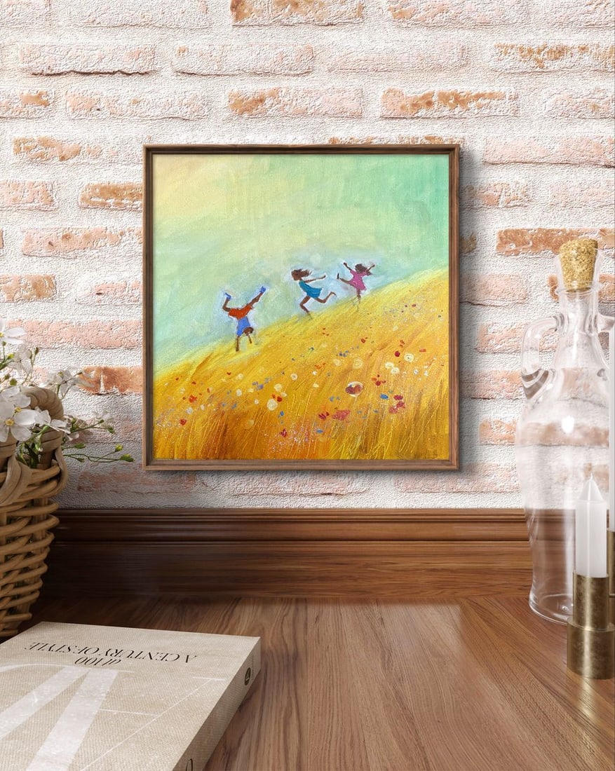 Oil painting Children's happiness Tatyana Derdey - 3