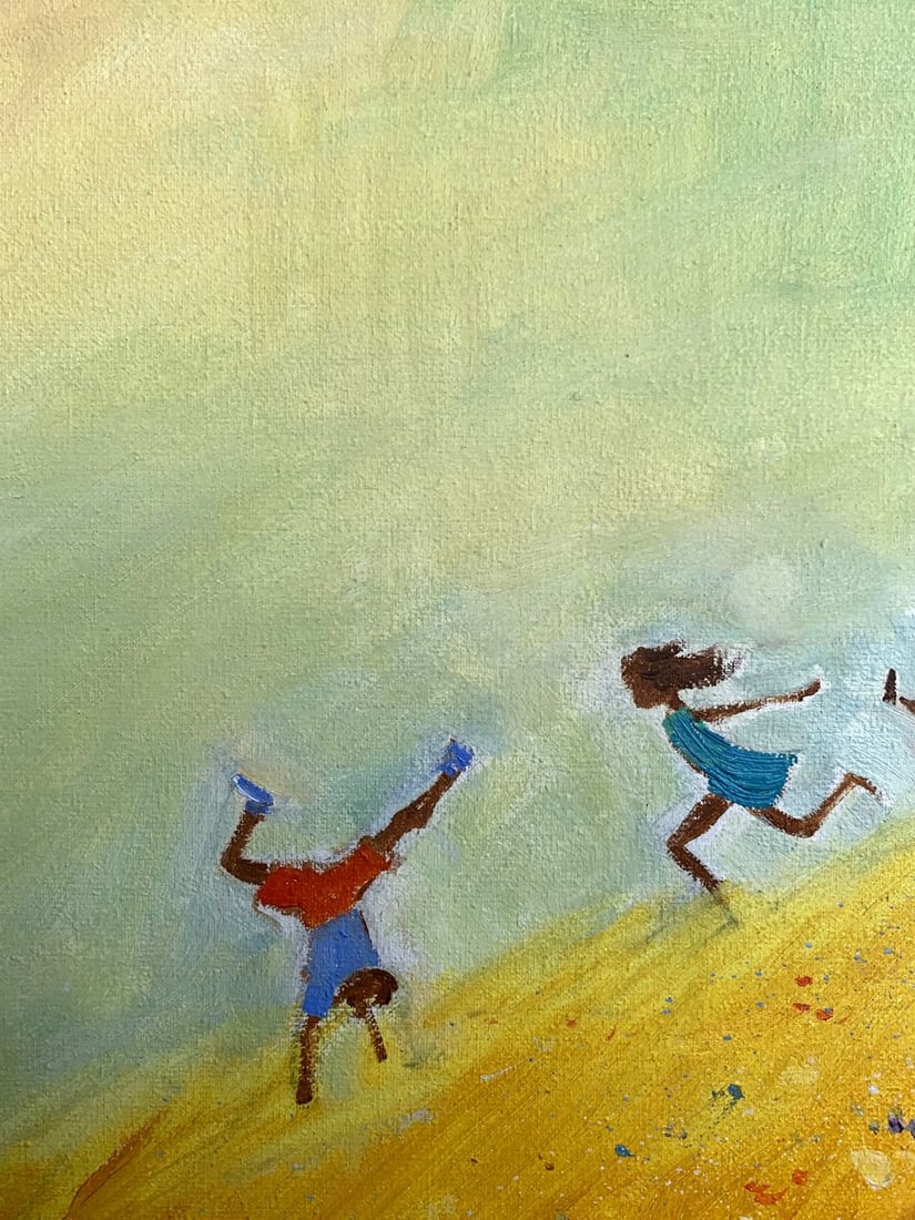 Oil painting Children's happiness Tatyana Derdey - 4