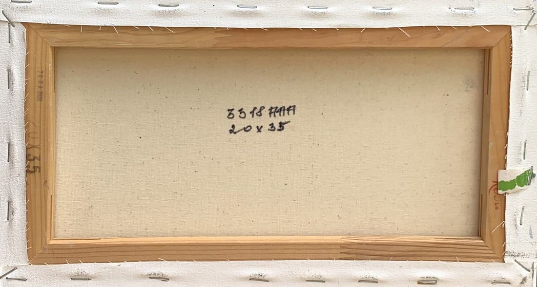 Oil painting Flooded river bank Tatyana Derdey - 12