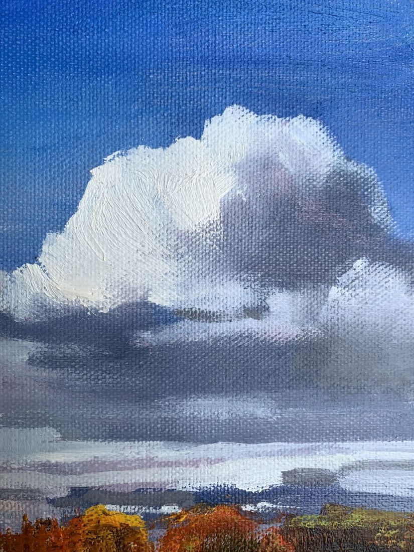 Oil painting Cloudy day Tatyana Derdey - 10