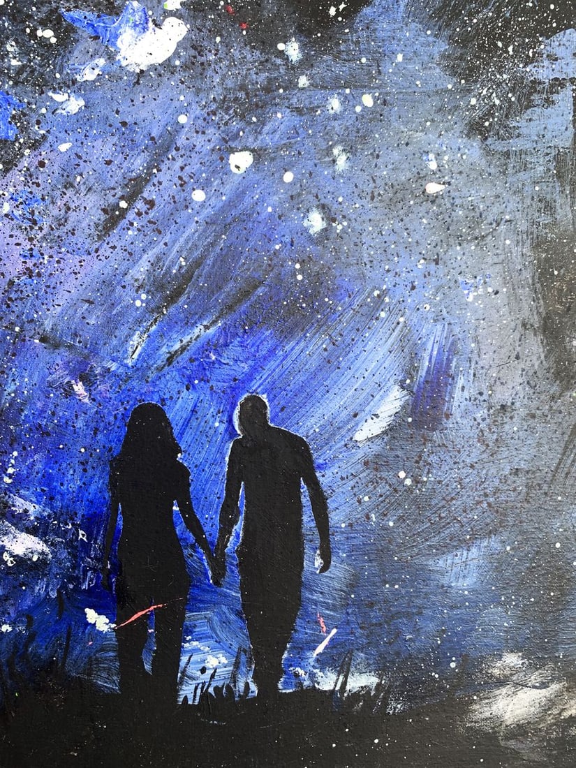 Oil painting Love night Tatyana Derdey - 10