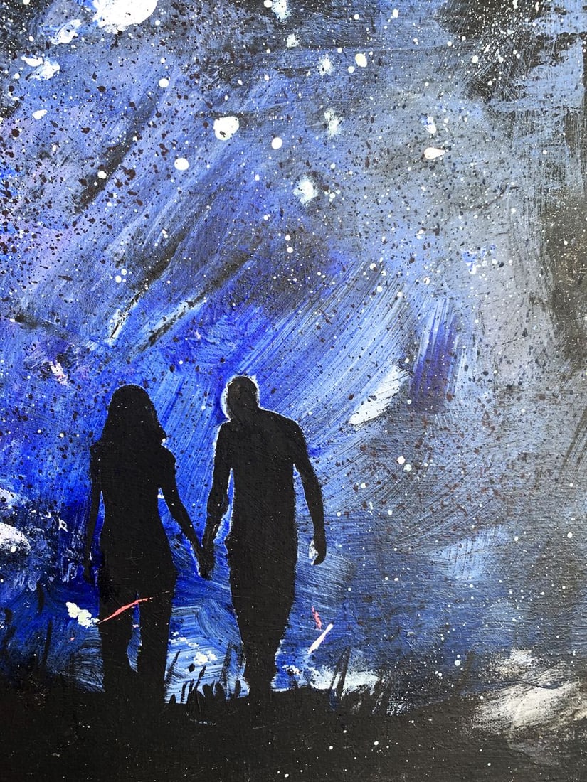 Oil painting Love night Tatyana Derdey - 11