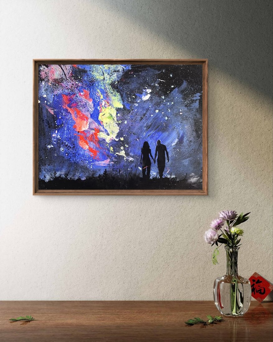 Oil painting Love night Tatyana Derdey - 2