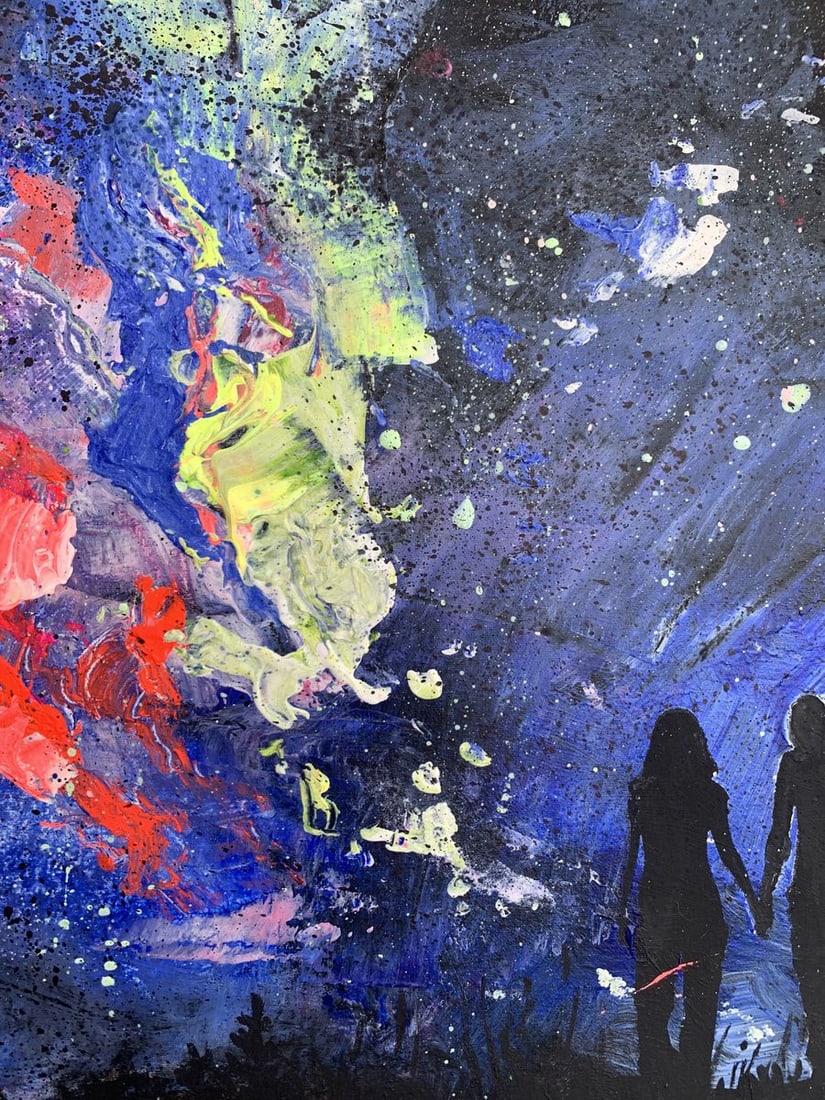 Oil painting Love night Tatyana Derdey - 6