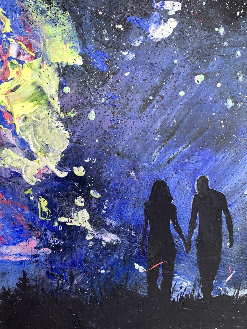 Oil painting Love night Tatyana Derdey - 7