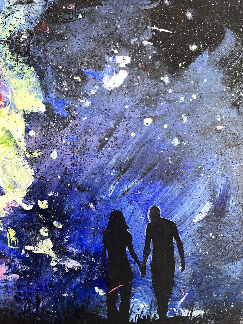 Oil painting Love night Tatyana Derdey - 8