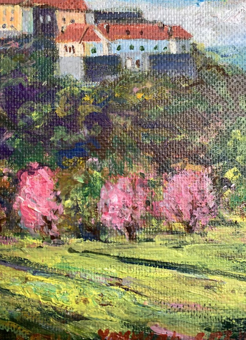 Oil painting Castle in the mountains Yu. Ulinets - 11