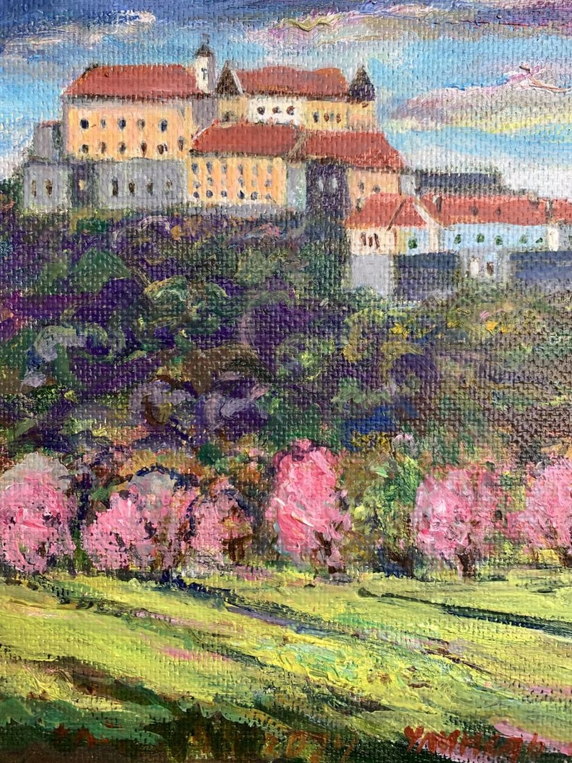 Oil painting Castle in the mountains Yu. Ulinets - 4