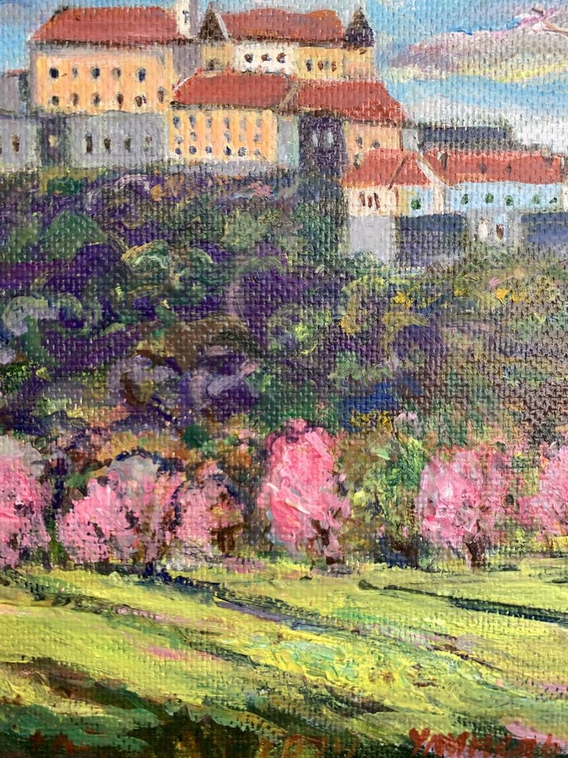 Oil painting Castle in the mountains Yu. Ulinets - 5