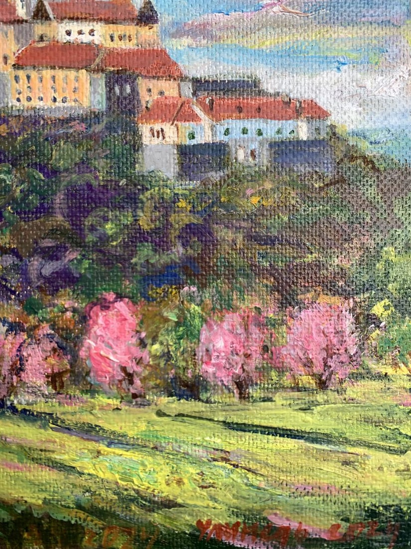 Oil painting Castle in the mountains Yu. Ulinets - 7