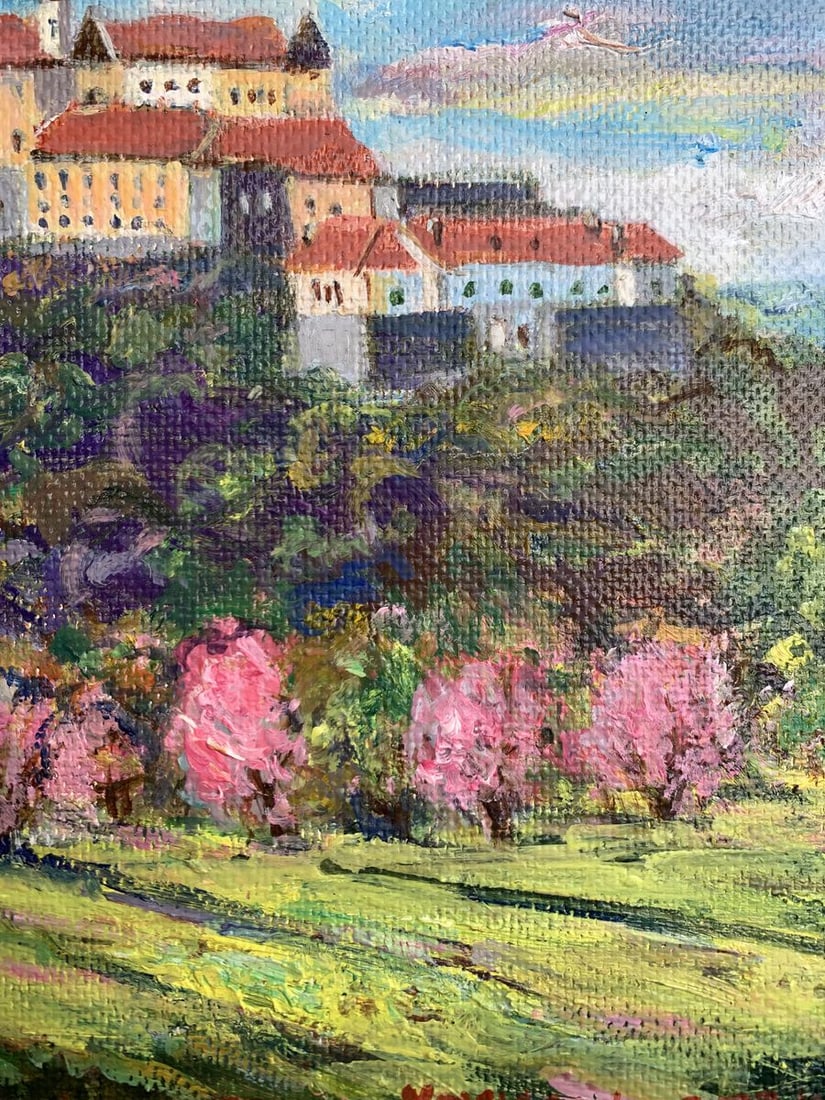 Oil painting Castle in the mountains Yu. Ulinets - 8