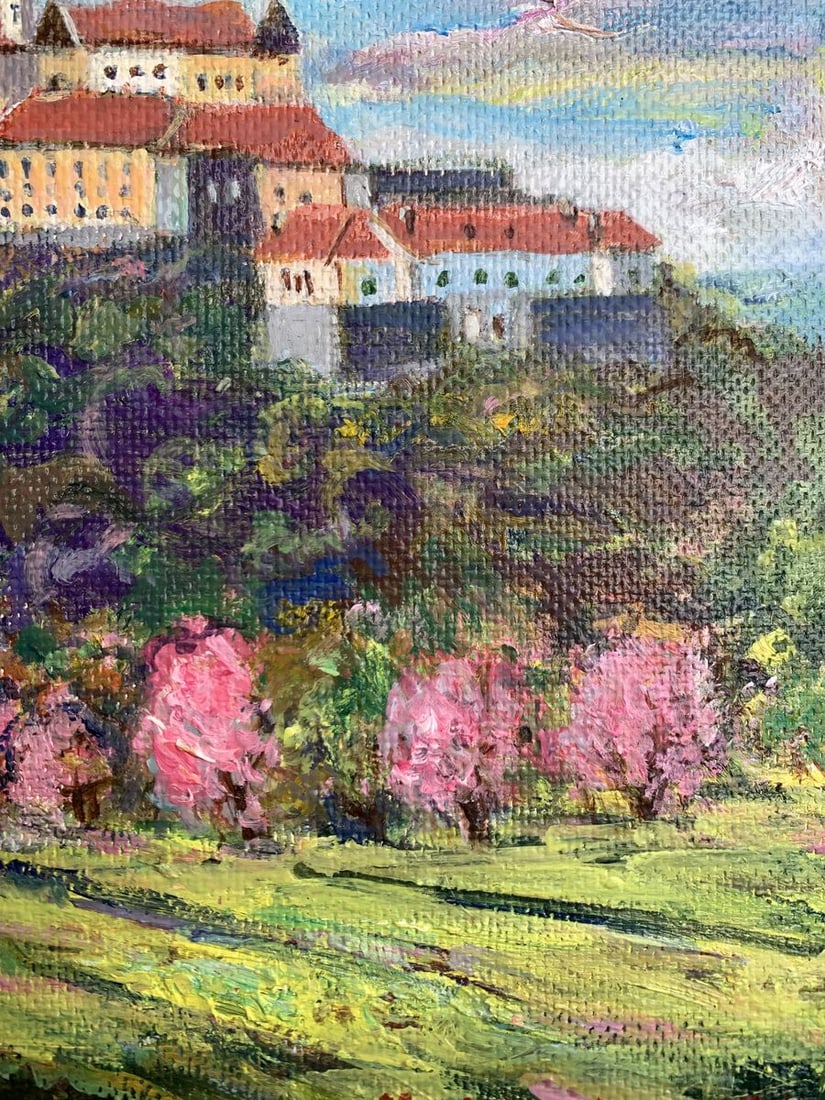 Oil painting Castle in the mountains Yu. Ulinets - 9