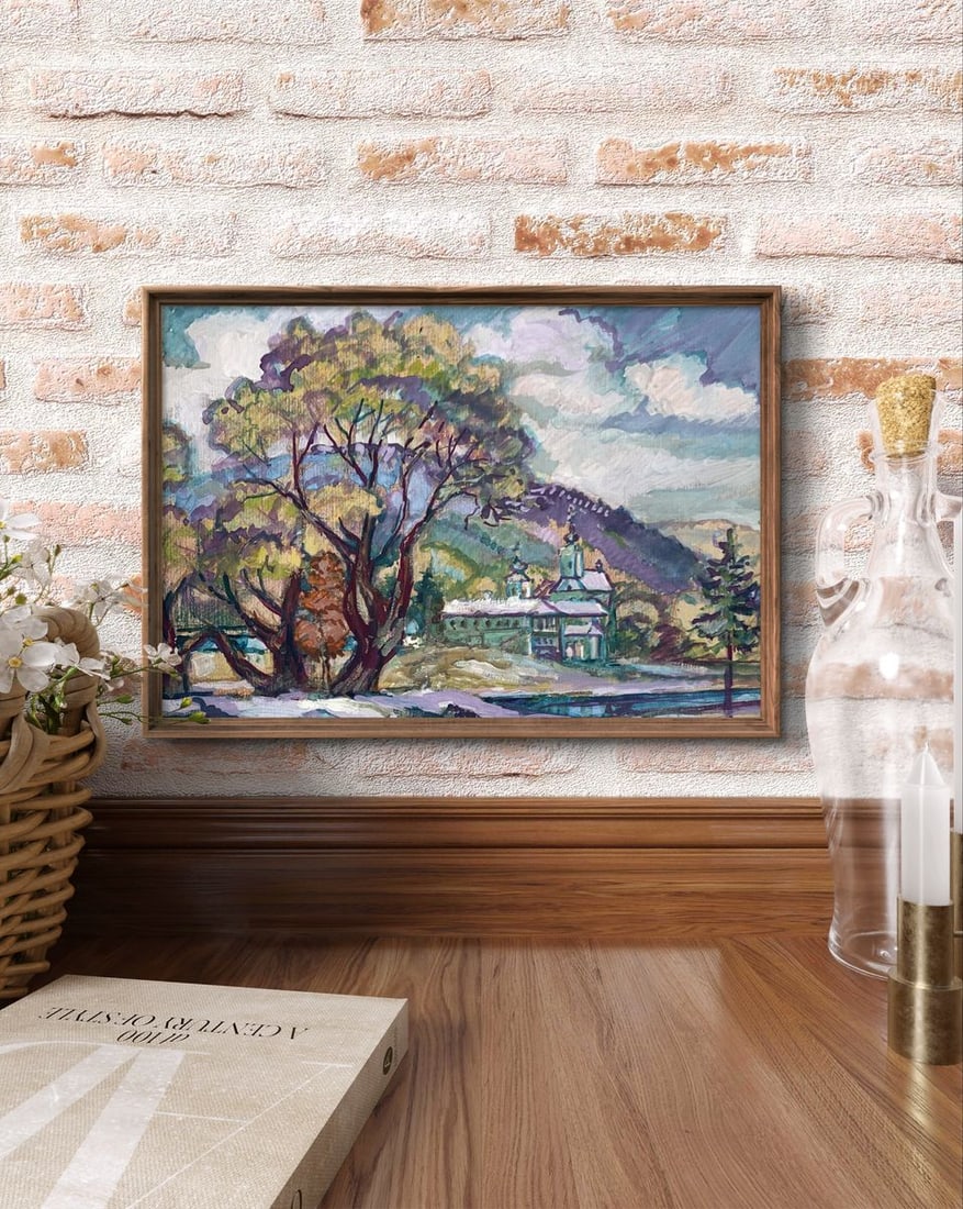 Oil painting Spring near the monastery Nikolay Leshchuk - 13