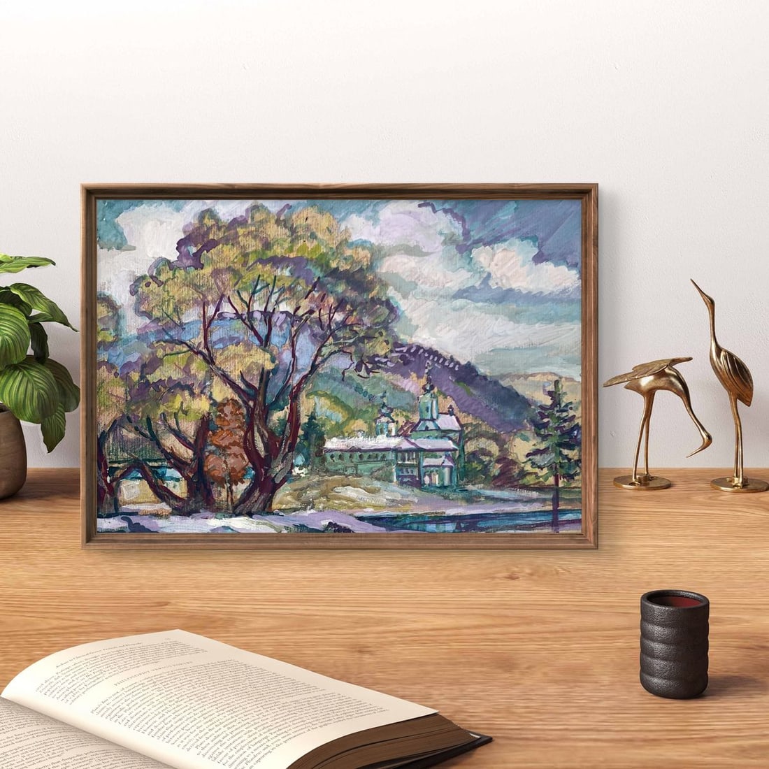 Oil painting Spring near the monastery Nikolay Leshchuk: Title: Oil painting Spring near the monastery Nikolay Leshchuk Description: №AAA3298 "Spring near the Monastery" is a beautiful Oil painting that captures the serene and peaceful atmosphere of