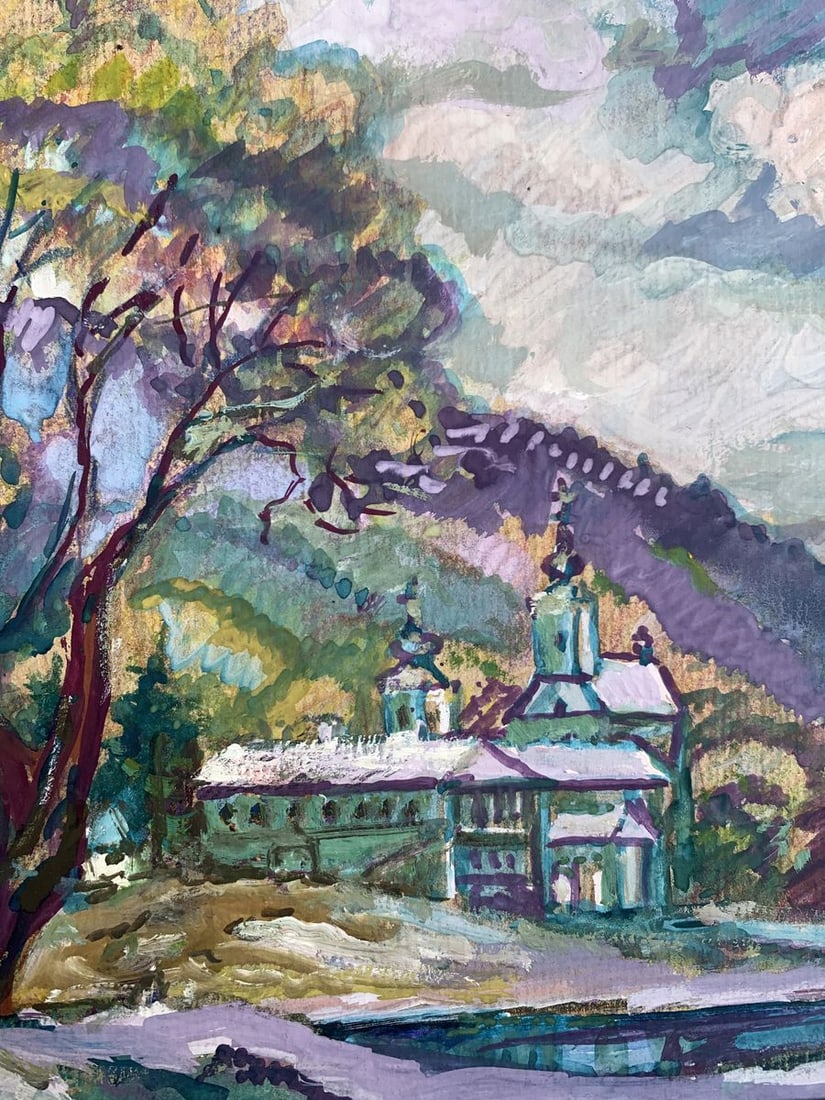 Oil painting Spring near the monastery Nikolay Leshchuk - 5