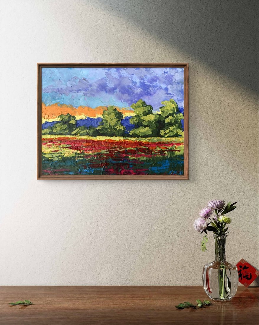 Oil painting Orange glow V. Zadorozhnya - 2