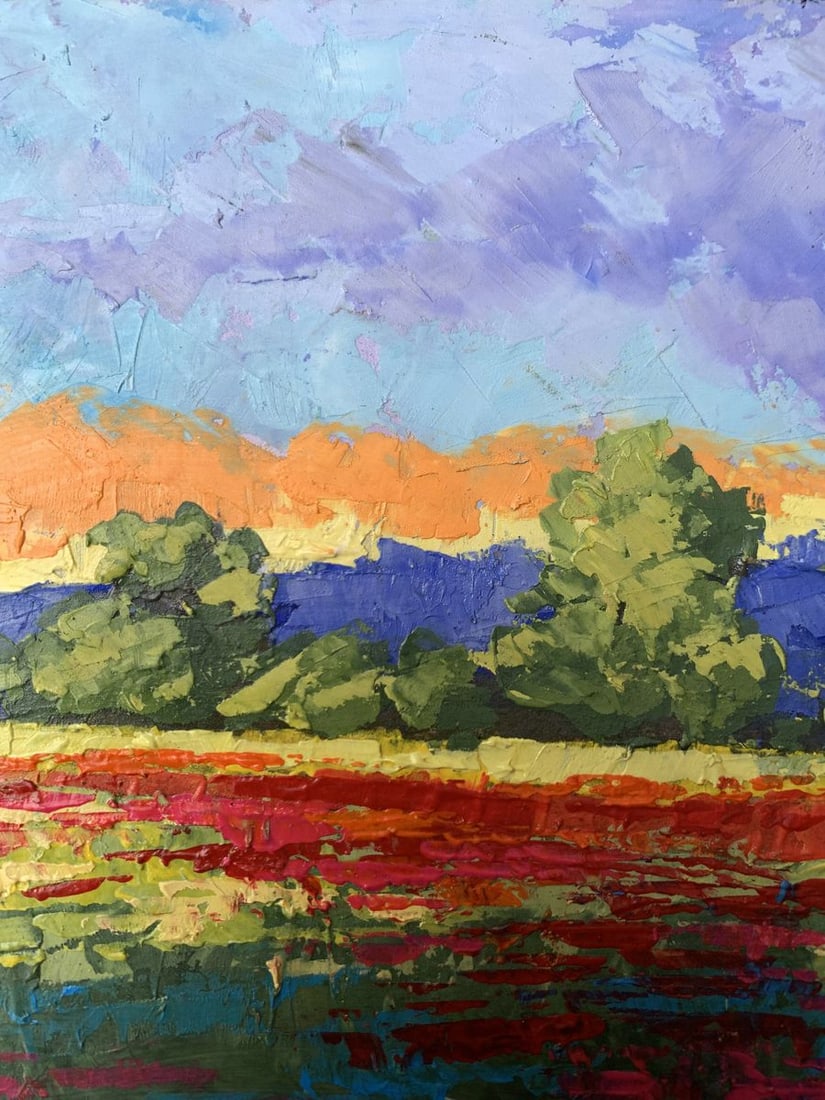 Oil painting Orange glow V. Zadorozhnya - 4