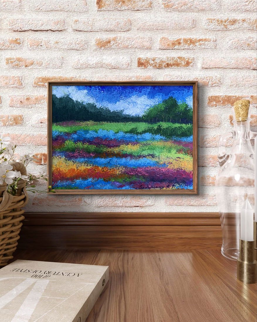 Oil painting Fields of flowers V. Zadorozhnya - 3