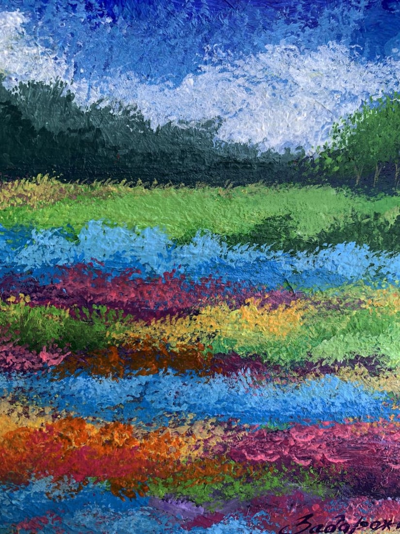 Oil painting Fields of flowers V. Zadorozhnya - 6